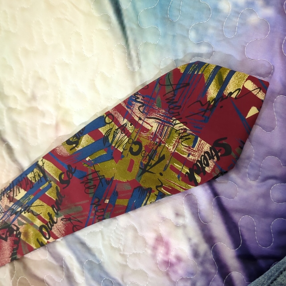 Lorenzo Mad e In Italy 1964 100% Silk Tie - Picture 11 of 14